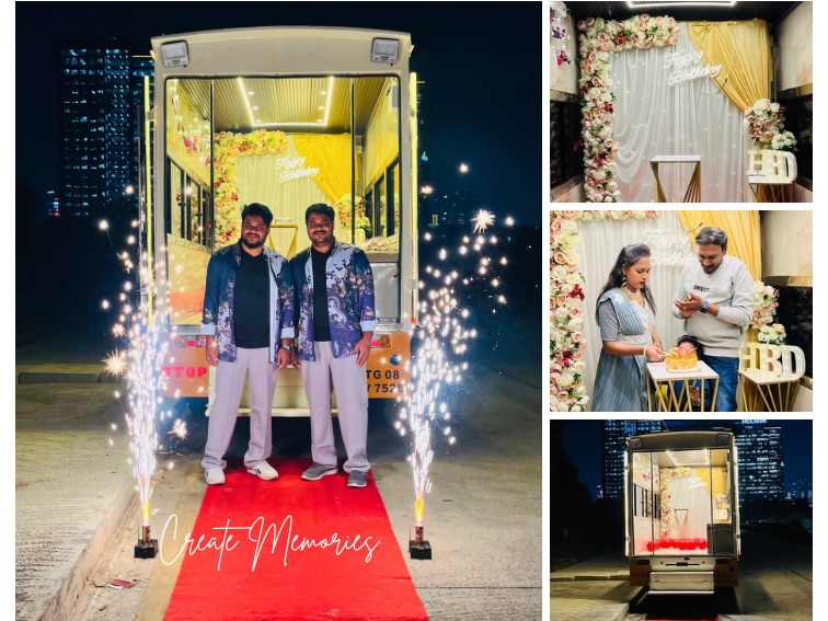 Celebration Pod with Backdrop Decor
