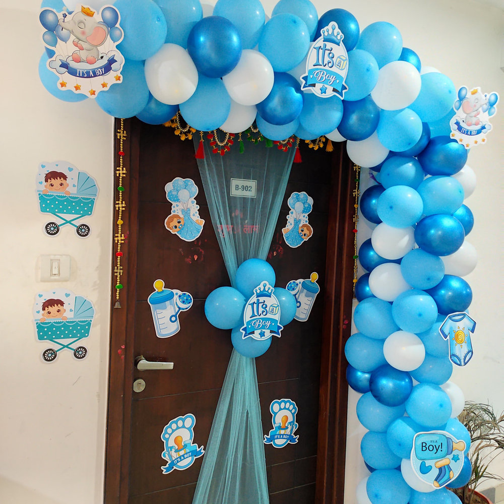 Baby Boy Welcome Door Decor