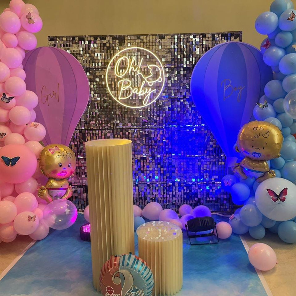 Baby Shower Premium Sequence Panel Decor