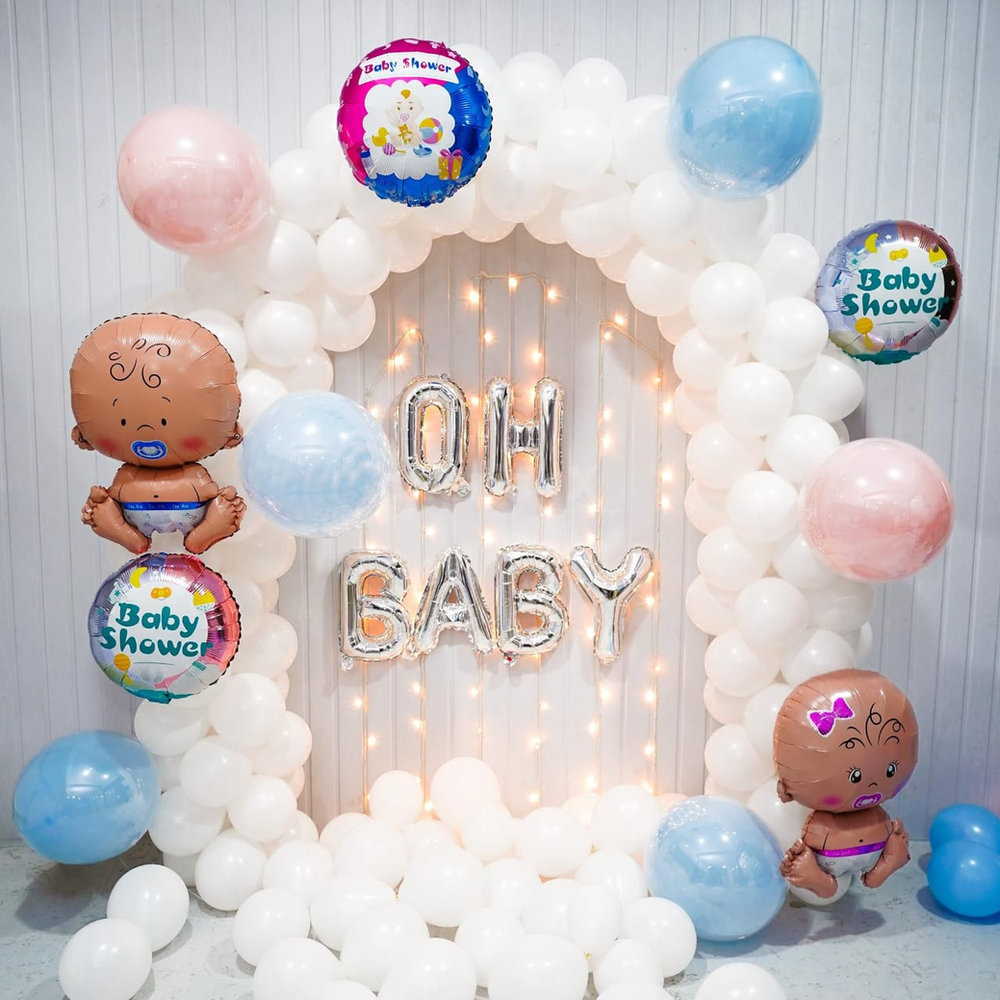 Budget Friendly Oh Baby Balloon Decor