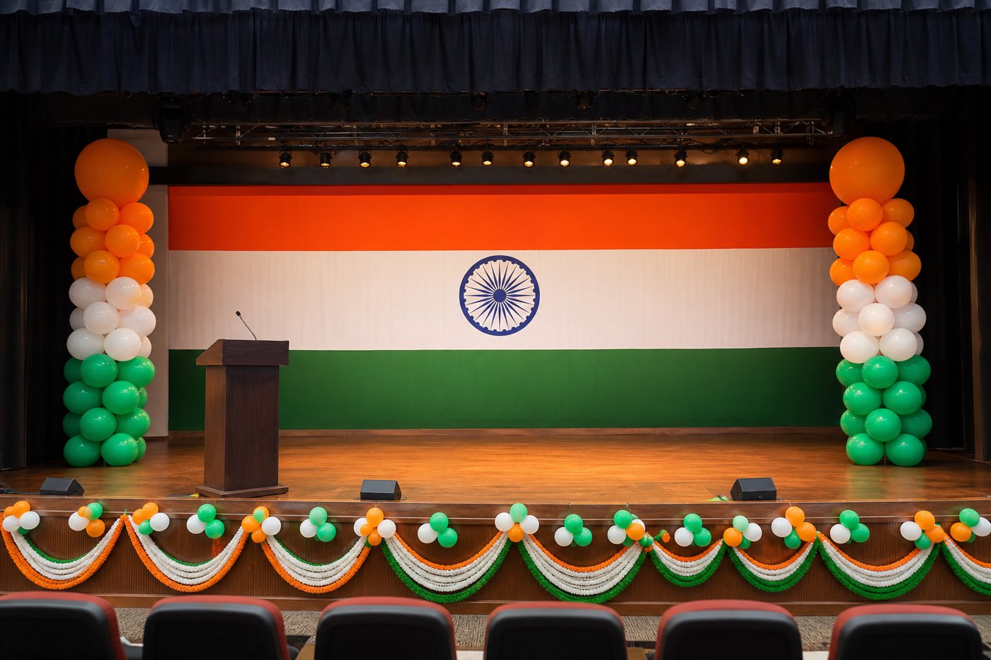 School Assembly Stage Decor