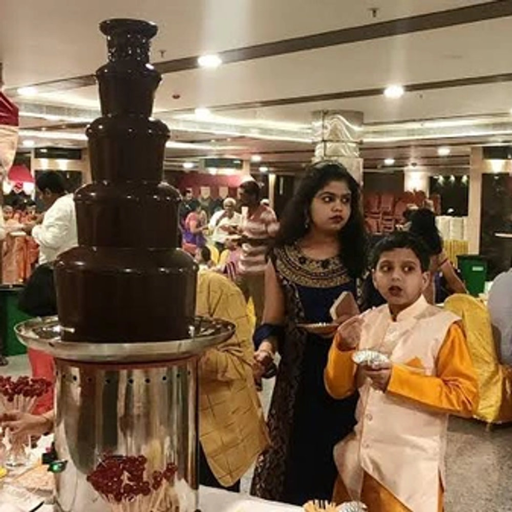 Live Chocolate Fountain Stall At Birthday