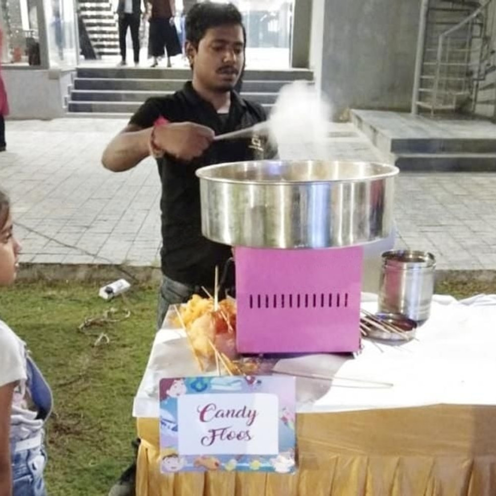 Live Cotton Candy Counter For Party