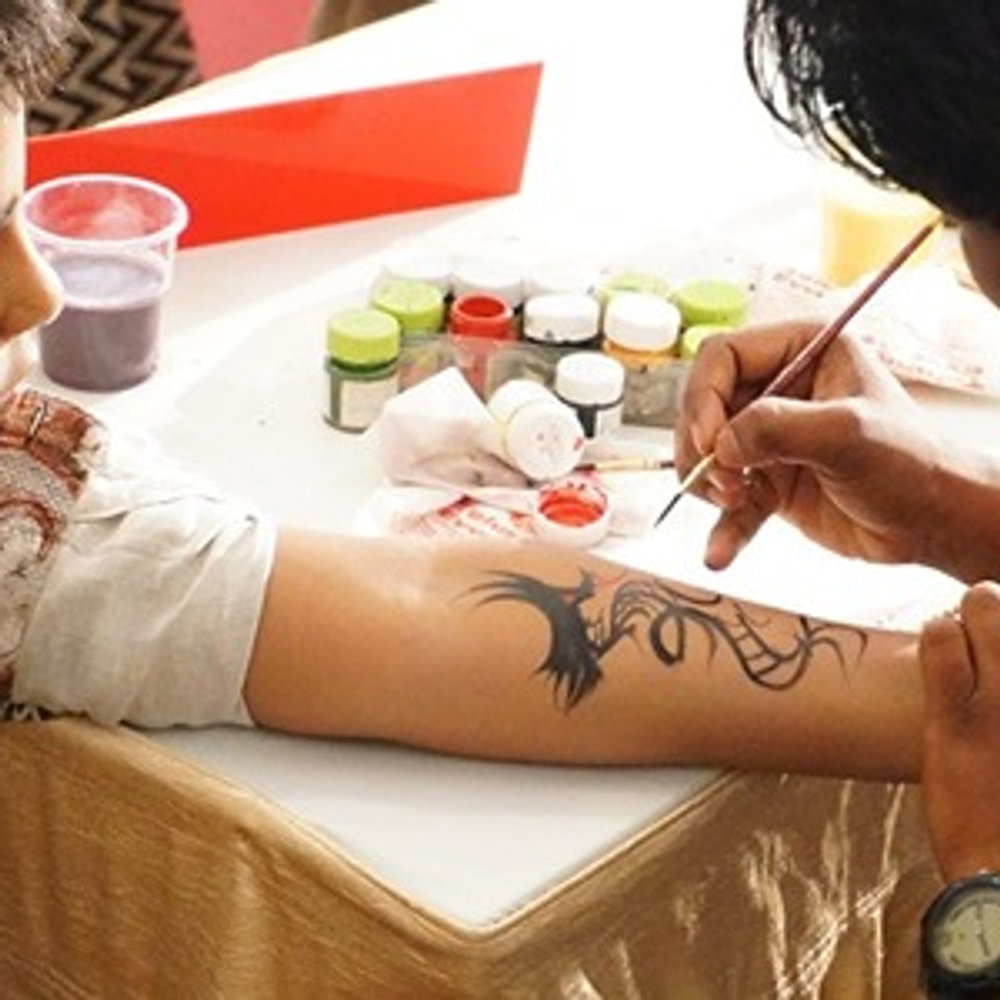 Tattoo Artist For Kids Birthday Party