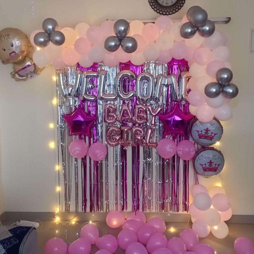 Welcome Baby Pink Theme Decor